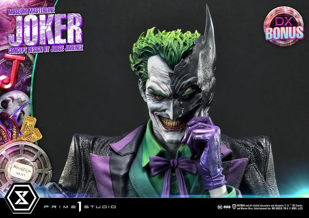 DC Comics Statue 1/3 The Joker Deluxe Bonus Version Concept Design by Jorge Jimenez 53cm - Scale Statue - Prime 1 Studio - Hobby Figures UK