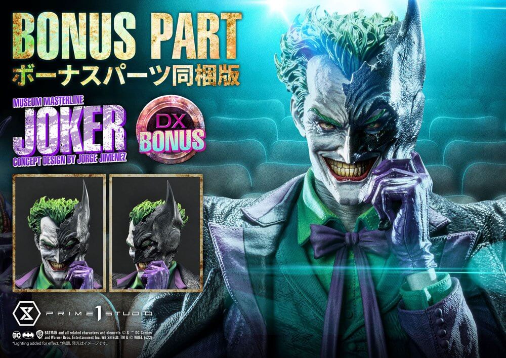 DC Comics Statue 1/3 The Joker Deluxe Bonus Version Concept Design by Jorge Jimenez 53cm - Scale Statue - Prime 1 Studio - Hobby Figures UK