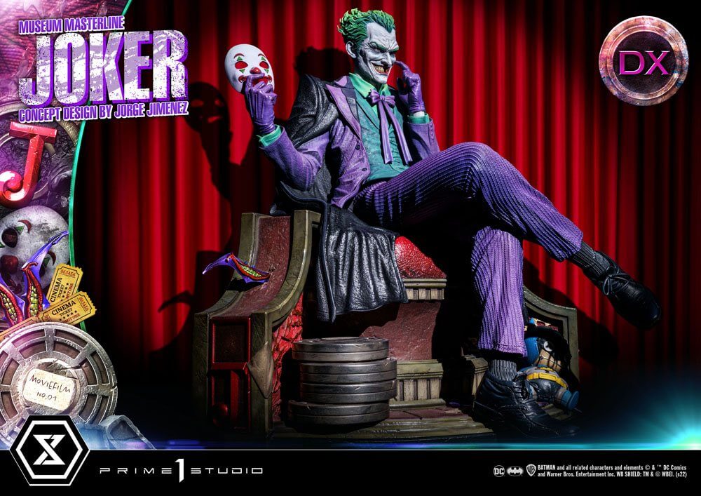 DC Comics Statue 1/3 The Joker Deluxe Bonus Version Concept Design by Jorge Jimenez 53cm - Scale Statue - Prime 1 Studio - Hobby Figures UK