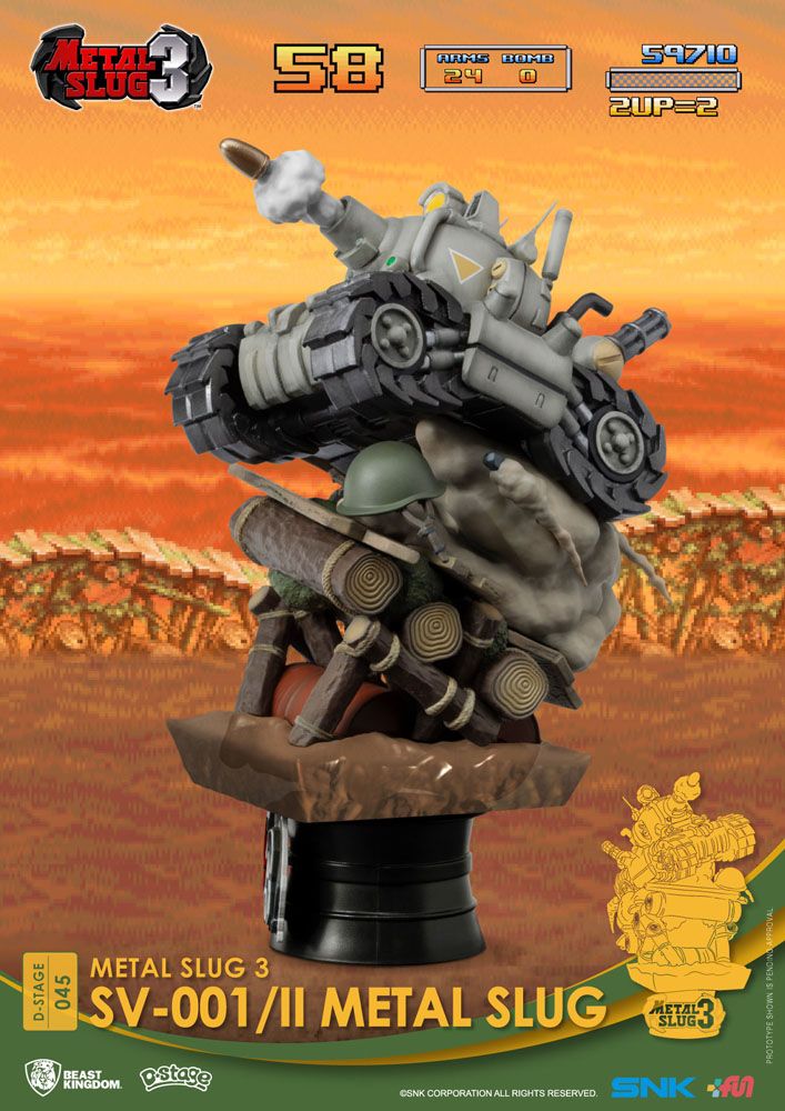 Metal Slug D-Stage PVC Diorama SV-001/II Metal Slug 16cm - Scale Statue - Beast Kingdom Toys - Hobby Figures UK