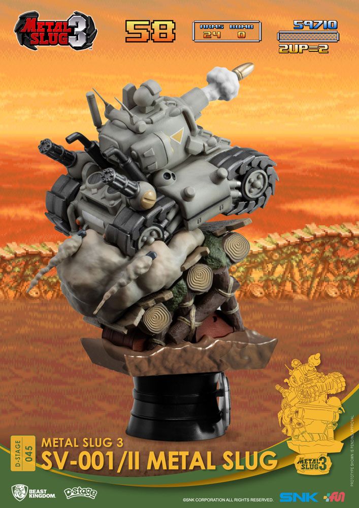 Metal Slug D-Stage PVC Diorama SV-001/II Metal Slug 16cm - Scale Statue - Beast Kingdom Toys - Hobby Figures UK