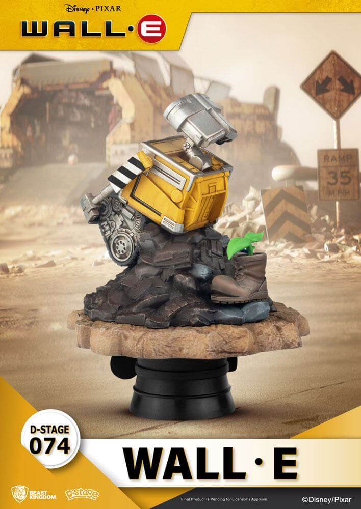 Wall-E D-Stage PVC Diorama Wall-E 14cm - Scale Statue - Beast Kingdom Toys - Hobby Figures UK