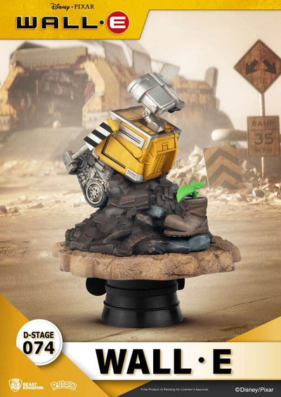 Wall-E D-Stage PVC Diorama Wall-E 14cm - Scale Statue - Beast Kingdom Toys - Hobby Figures UK