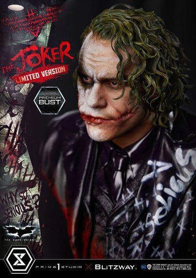 The Dark Knight Premium Bust The Joker Limited Version 26cm - Scale Statue - Prime 1 Studio - Hobby Figures UK
