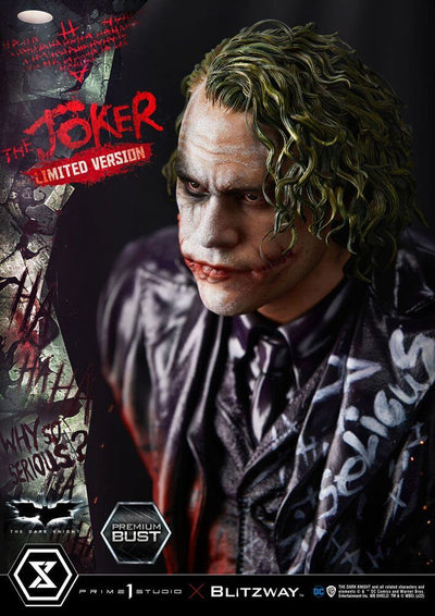 The Dark Knight Premium Bust The Joker Limited Version 26cm - Scale Statue - Prime 1 Studio - Hobby Figures UK