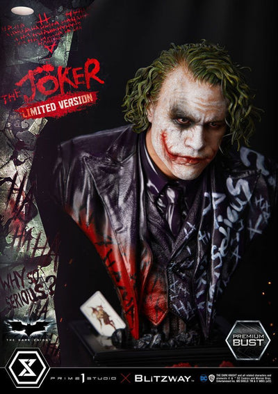 The Dark Knight Premium Bust The Joker Limited Version 26cm - Scale Statue - Prime 1 Studio - Hobby Figures UK