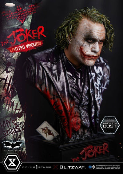 The Dark Knight Premium Bust The Joker Limited Version 26cm - Scale Statue - Prime 1 Studio - Hobby Figures UK