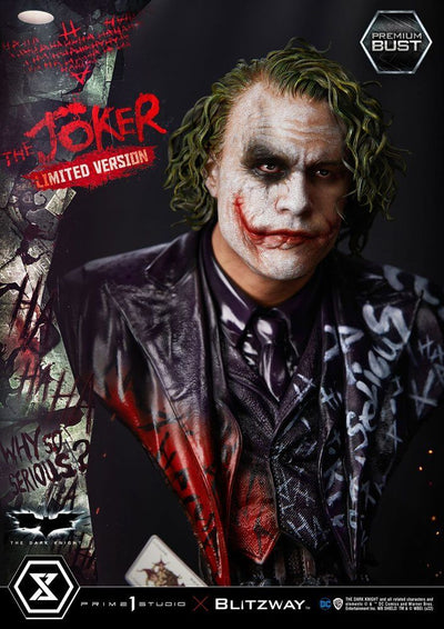 The Dark Knight Premium Bust The Joker Limited Version 26cm - Scale Statue - Prime 1 Studio - Hobby Figures UK