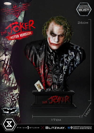 The Dark Knight Premium Bust The Joker Limited Version 26cm - Scale Statue - Prime 1 Studio - Hobby Figures UK
