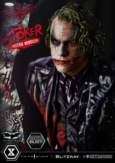 The Dark Knight Premium Bust The Joker Limited Version 26cm - Scale Statue - Prime 1 Studio - Hobby Figures UK