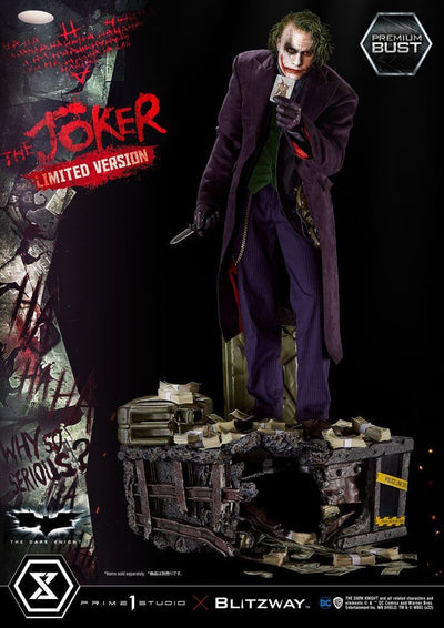 The Dark Knight Premium Bust The Joker Limited Version 26cm - Scale Statue - Prime 1 Studio - Hobby Figures UK