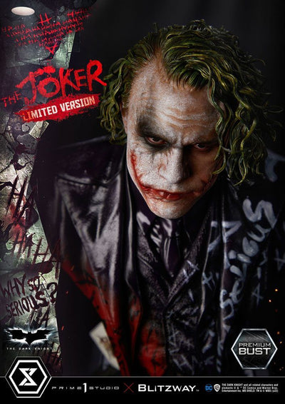 The Dark Knight Premium Bust The Joker Limited Version 26cm - Scale Statue - Prime 1 Studio - Hobby Figures UK