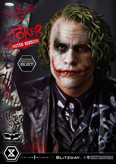 The Dark Knight Premium Bust The Joker Limited Version 26cm - Scale Statue - Prime 1 Studio - Hobby Figures UK
