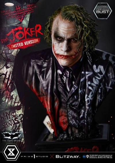 The Dark Knight Premium Bust The Joker Limited Version 26cm - Scale Statue - Prime 1 Studio - Hobby Figures UK