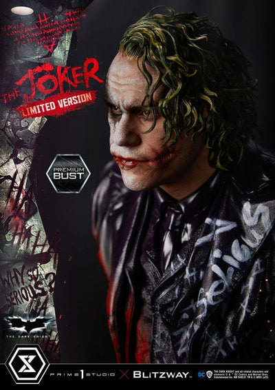 The Dark Knight Premium Bust The Joker Limited Version 26cm - Scale Statue - Prime 1 Studio - Hobby Figures UK