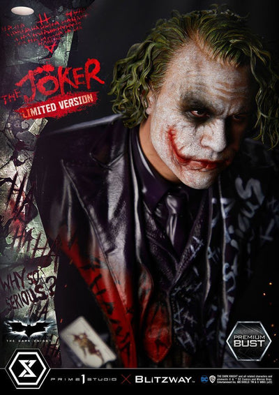 The Dark Knight Premium Bust The Joker Limited Version 26cm - Scale Statue - Prime 1 Studio - Hobby Figures UK