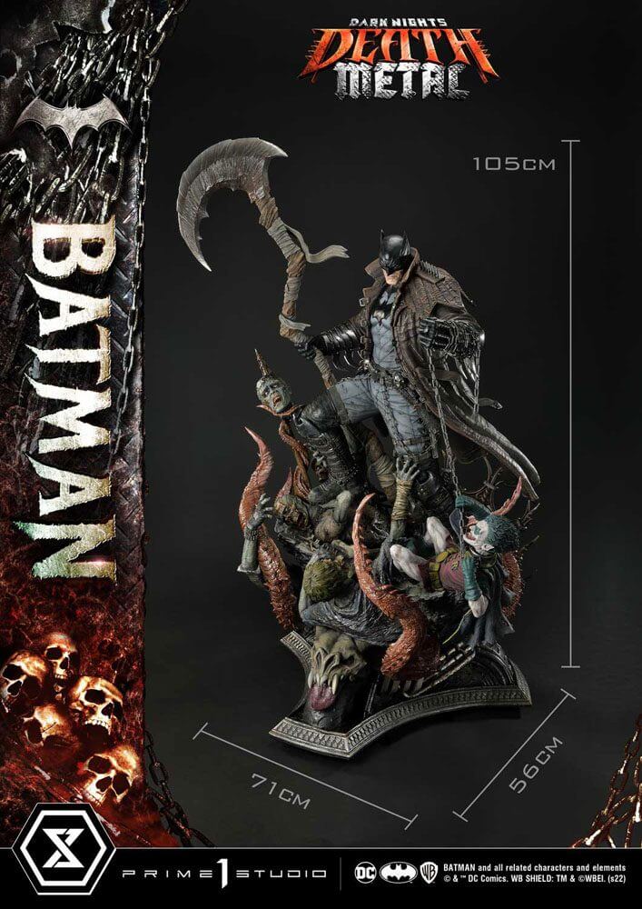 Dark Knights: Metal Statue 1/3 Death Metal Batman 105cm - Scale Statue - Prime 1 Studio - Hobby Figures UK