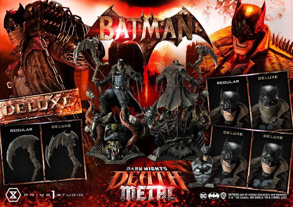 Dark Knights: Metal Statue 1/3 Death Metal Batman Deluxe Bonus Ver. 105cm - Scale Statue - Prime 1 Studio - Hobby Figures UK