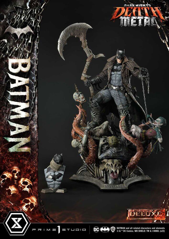 Dark Knights: Metal Statue 1/3 Death Metal Batman Deluxe Bonus Ver. 105cm - Scale Statue - Prime 1 Studio - Hobby Figures UK