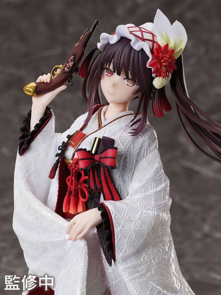 Date A Live IV PVC Statue 1/7 Kurumi Tokisaki Shiromuku 22cm - Scale Statue - Furyu - Hobby Figures UK