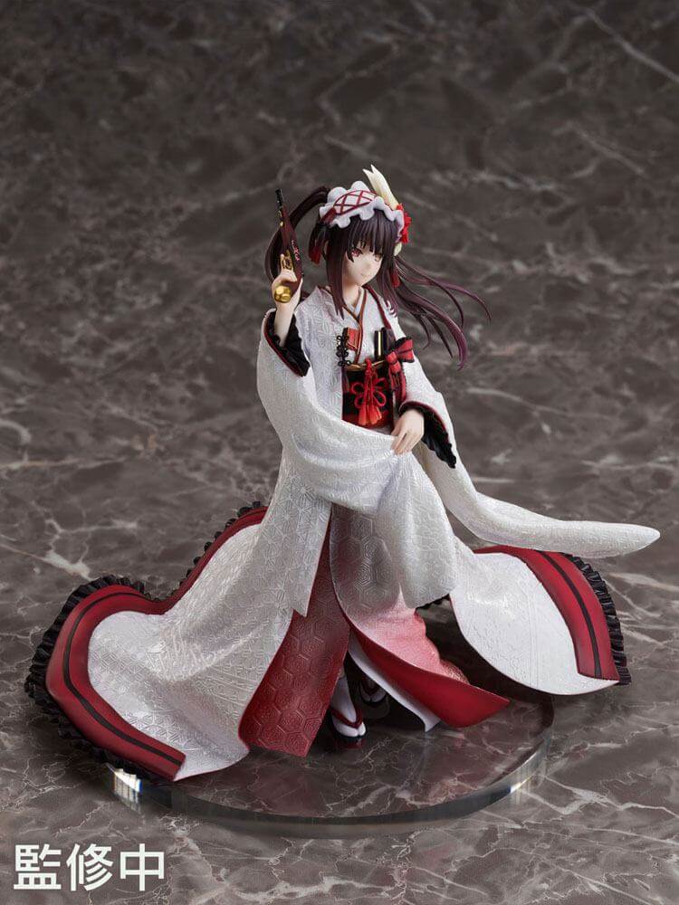 Date A Live IV PVC Statue 1/7 Kurumi Tokisaki Shiromuku 22cm - Scale Statue - Furyu - Hobby Figures UK