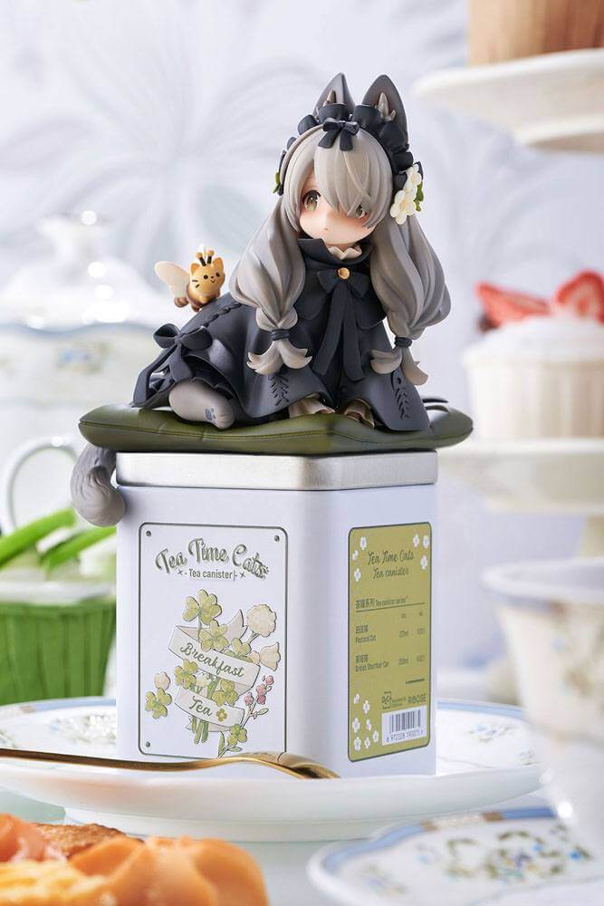 Decorated Life Collection PVC Statue Tea Time Cats British Shorthair 18cm - Scale Statue - Ribose - Hobby Figures UK