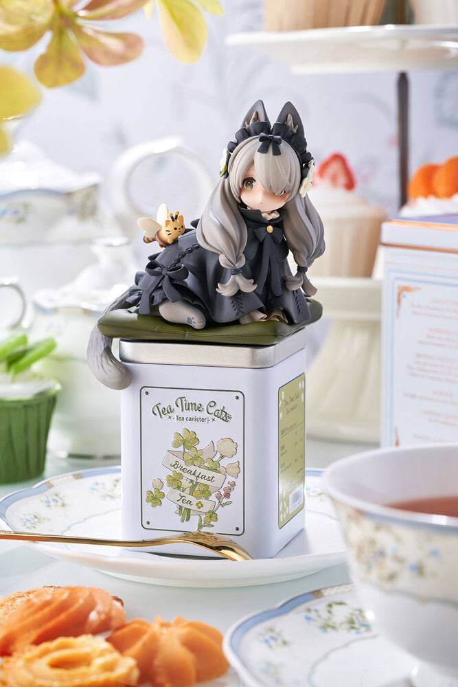 Decorated Life Collection PVC Statue Tea Time Cats British Shorthair 18cm - Scale Statue - Ribose - Hobby Figures UK