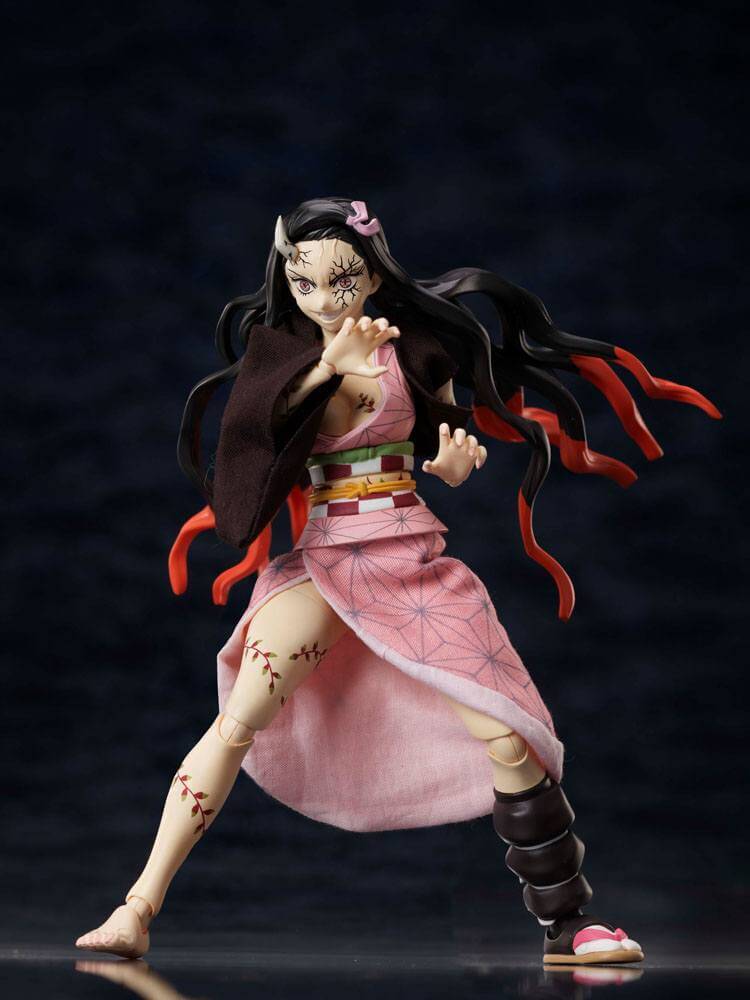 Demon Slayer: Kimetsu no Yaiba BUZZmod Action Figure 1/12 Nezuko Kamado Demon Advancing Ver. 15cm - Action Figures - Aniplex - Hobby Figures UK