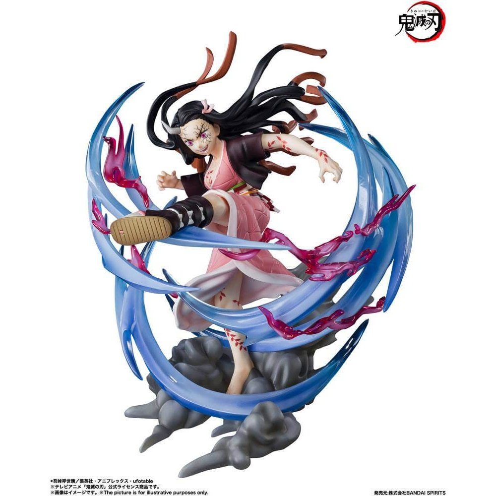 Demon Slayer: Kimetsu no Yaiba FiguartsZERO PVC Statue Nezuko Kamado Demon Form Advancing Ver. 20cm - Scale Statue - Bandai Tamashii Nations - Hobby Figures UK