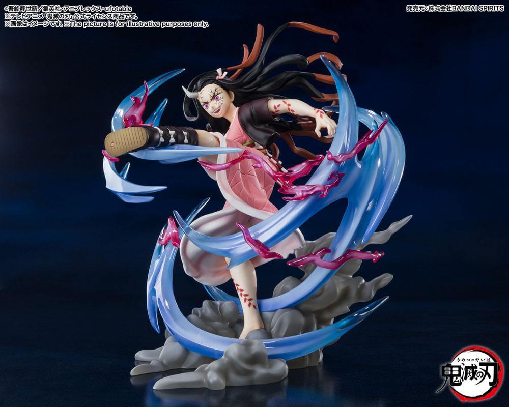 Demon Slayer: Kimetsu no Yaiba FiguartsZERO PVC Statue Nezuko Kamado Demon Form Advancing Ver. 20cm - Scale Statue - Bandai Tamashii Nations - Hobby Figures UK