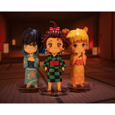 Demon Slayer: Kimetsu no Yaiba Figuarts mini Action Figures Entertainment District Arc Set (Sumiko, Zenko, Inoko) 9cm - Mini Figures - Bandai Tamashii Nations - Hobby Figures UK
