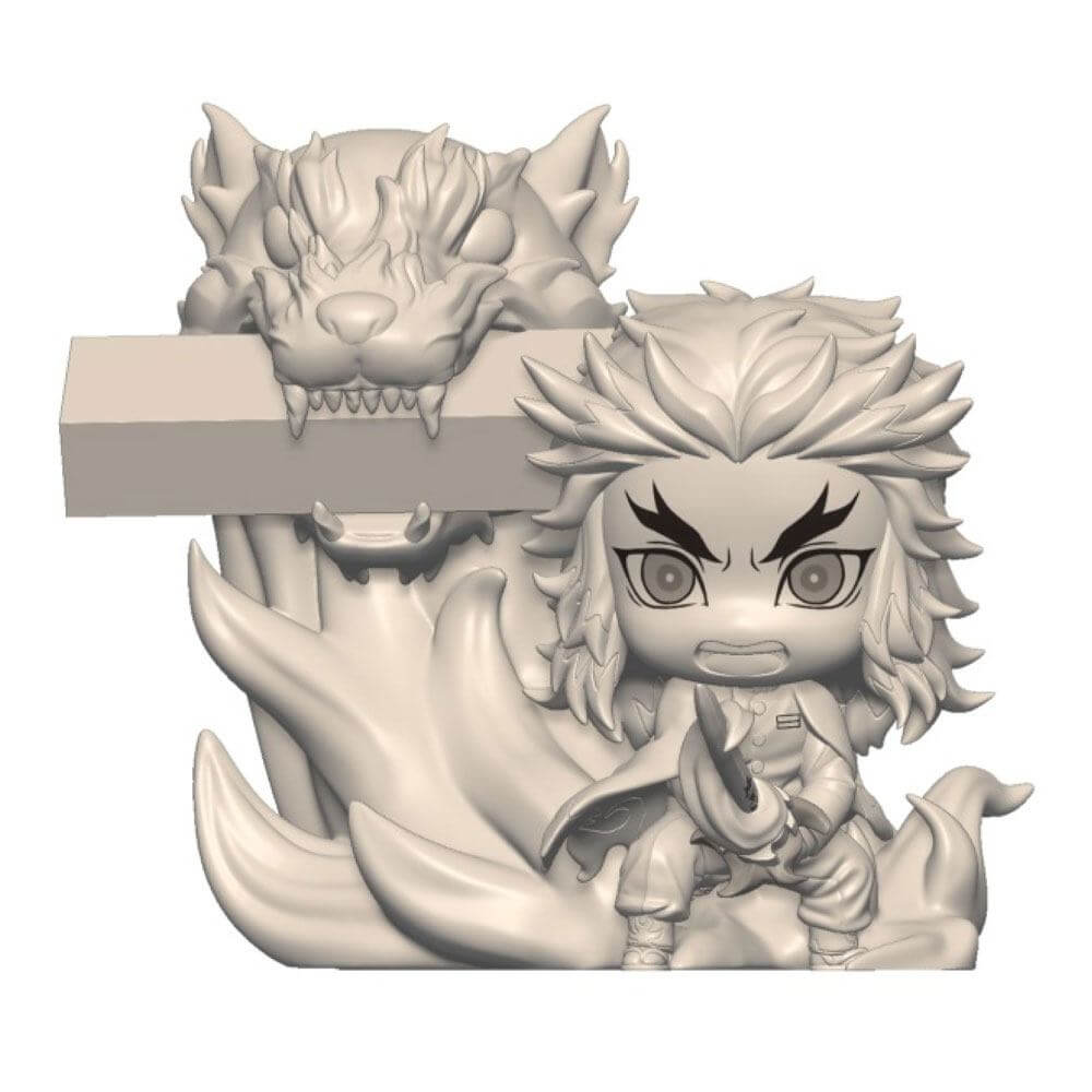 Demon Slayer: Kimetsu no Yaiba Hold PVC Statue Rengoku Kyojuro 8cm - Mini Figures - Furyu - Hobby Figures UK