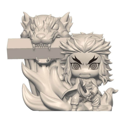Demon Slayer: Kimetsu no Yaiba Hold PVC Statue Rengoku Kyojuro 8cm - Mini Figures - Furyu - Hobby Figures UK