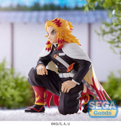Demon Slayer: Kimetsu no Yaiba PM Perching PVC Statue Kyojuro Rengoku (Hashira Meeting) 12cm - Scale Statue - Sega - Hobby Figures UK