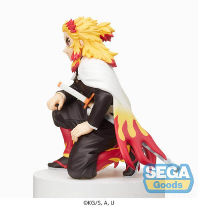 Demon Slayer: Kimetsu no Yaiba PM Perching PVC Statue Kyojuro Rengoku (Hashira Meeting) 12cm - Scale Statue - Sega - Hobby Figures UK