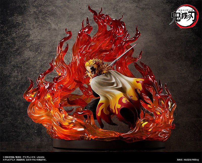 Demon Slayer: Kimetsu no Yaiba Statue 1/4 Kyojuro Rengoku Complete Edition 72cm - Scale Statue - FREEing - Hobby Figures UK