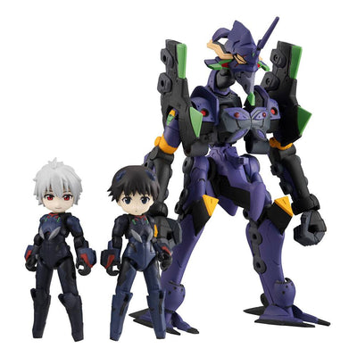 Evangelion Desktop Army Figures Shinji Ikari, Kaworu Nagisa & Evangelion 13 8 - 15cm - Action Figures - Megahouse - Hobby Figures UK