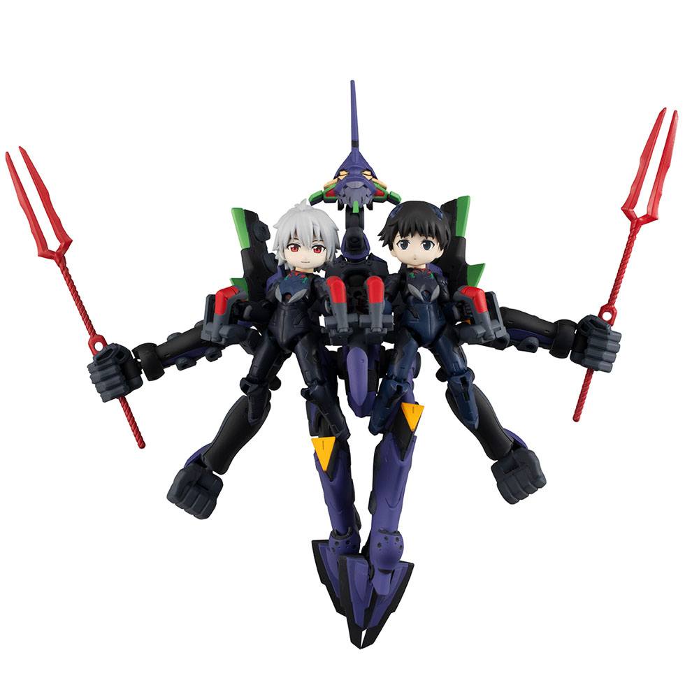 Evangelion Desktop Army Figures Shinji Ikari, Kaworu Nagisa & Evangelion 13 8 - 15cm - Action Figures - Megahouse - Hobby Figures UK