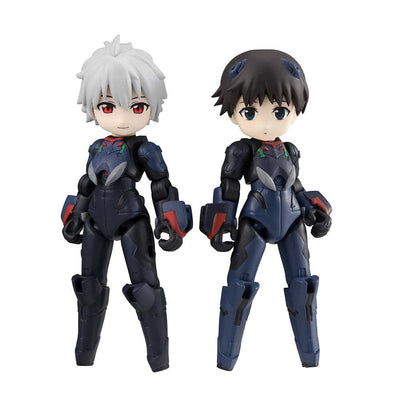 Evangelion Desktop Army Figures Shinji Ikari, Kaworu Nagisa & Evangelion 13 8 - 15cm - Action Figures - Megahouse - Hobby Figures UK