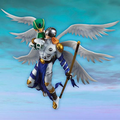 Digimon Adventure G.E.M. Series PVC Statue Angemon & Takaishi Takeru 22cm - Scale Statue - Megahouse - Hobby Figures UK