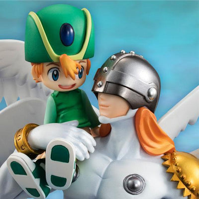 Digimon Adventure G.E.M. Series PVC Statue Angemon & Takaishi Takeru 22cm - Scale Statue - Megahouse - Hobby Figures UK