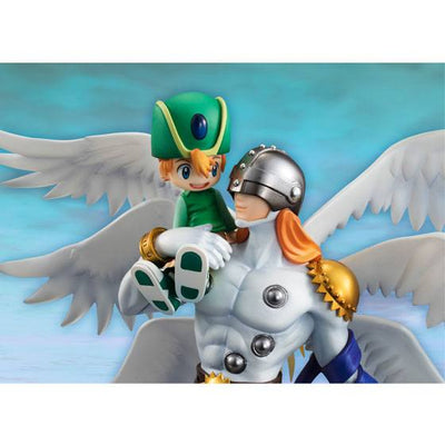 Digimon Adventure G.E.M. Series PVC Statue Angemon & Takaishi Takeru 22cm - Scale Statue - Megahouse - Hobby Figures UK