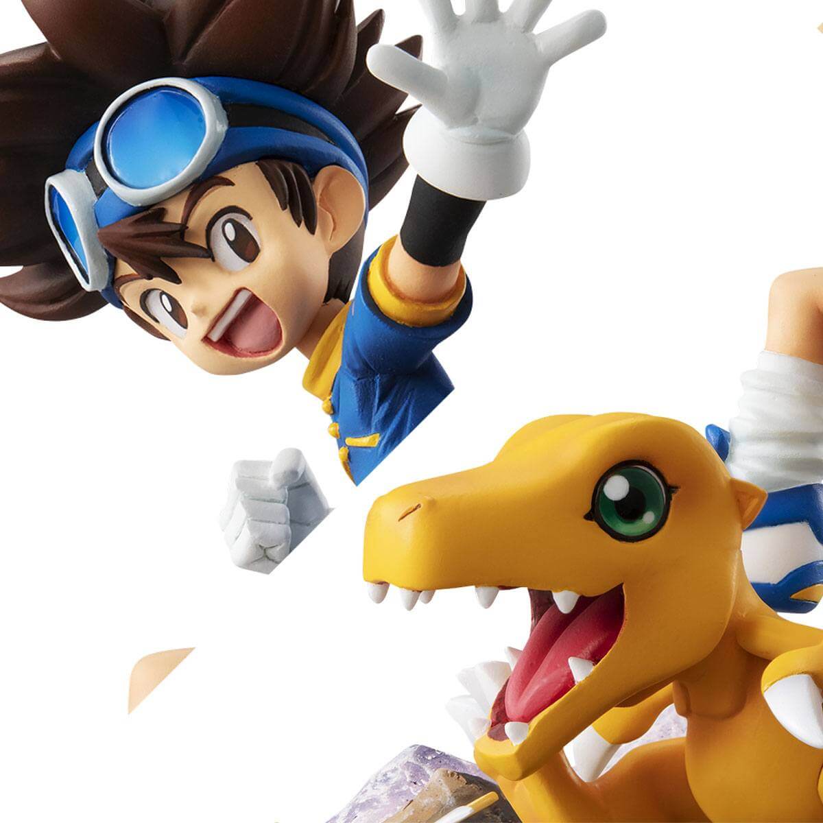 Digimon Adventure G.E.M. Series PVC Statue Taichi Yagami & Agumon 20th Anniversary 12cm - Scale Statue - Megahouse - Hobby Figures UK