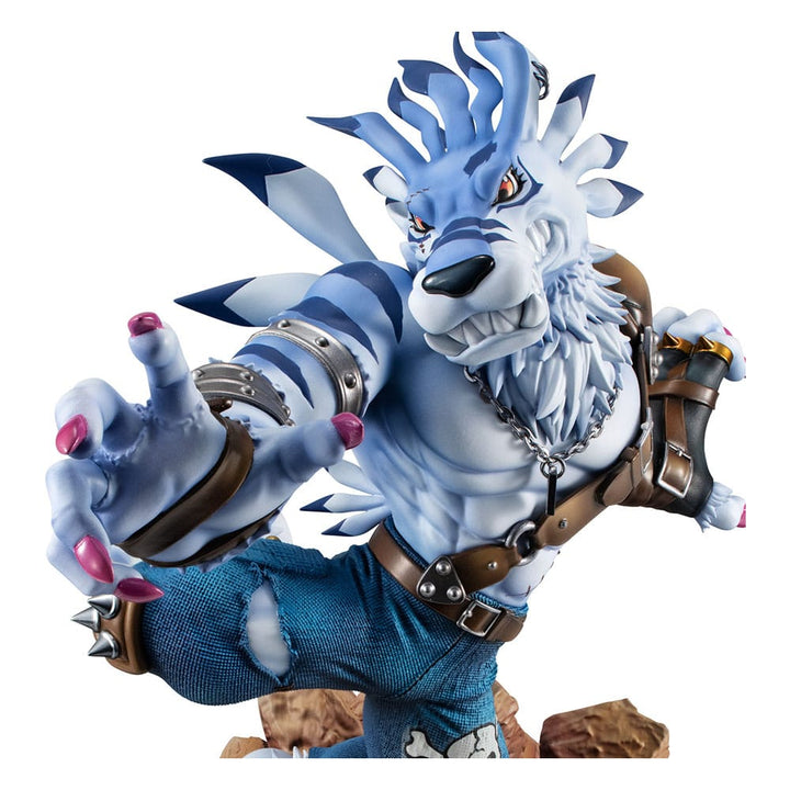 DIGIMON METAL GARURUMON & ISHIDA GEM ST STATUA MEGAHOUSE