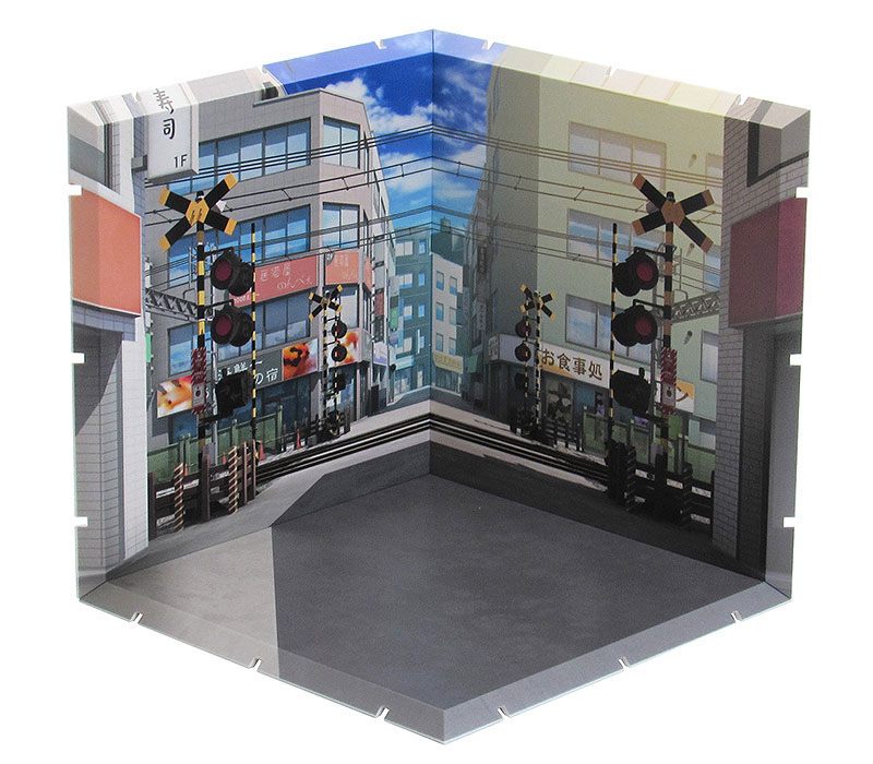 Dioramansion 150 Decorative Parts for Nendoroid and Figma Figures Railway Crossing - Mini Figures - PLM - Hobby Figures UK