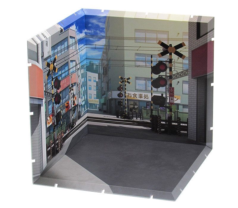 Dioramansion 150 Decorative Parts for Nendoroid and Figma Figures Railway Crossing - Mini Figures - PLM - Hobby Figures UK