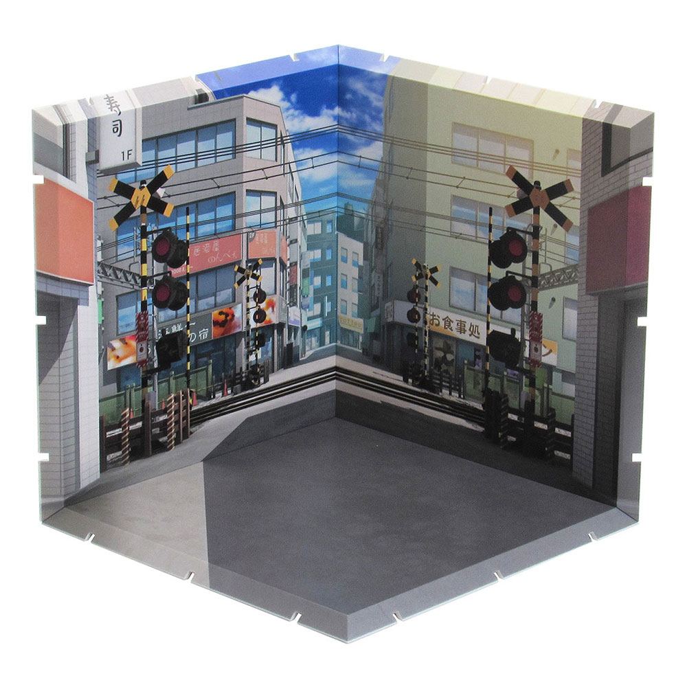 Dioramansion 150 Decorative Parts for Nendoroid and Figma Figures Railway Crossing - Mini Figures - PLM - Hobby Figures UK