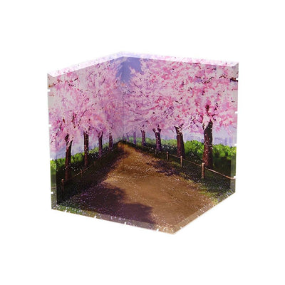 Dioramansion 200 Decorative Parts for Nendoroid and Figma Figures Cherry Blossom Road - Mini Figures - PLM - Hobby Figures UK