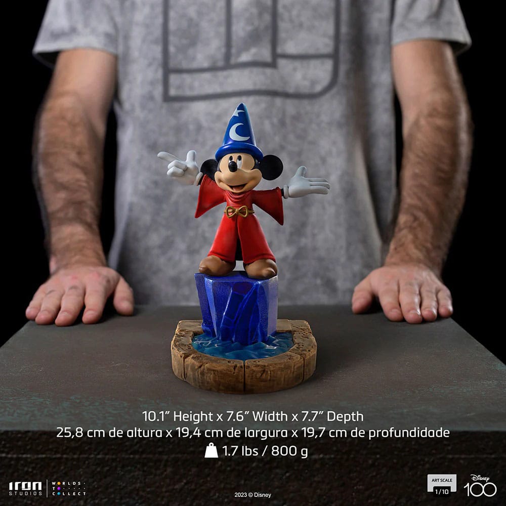 Disney Art Scale Statue 1/10 Mickey Fantasia Regular 25cm - Scale Statue - Iron Studios - Hobby Figures UK