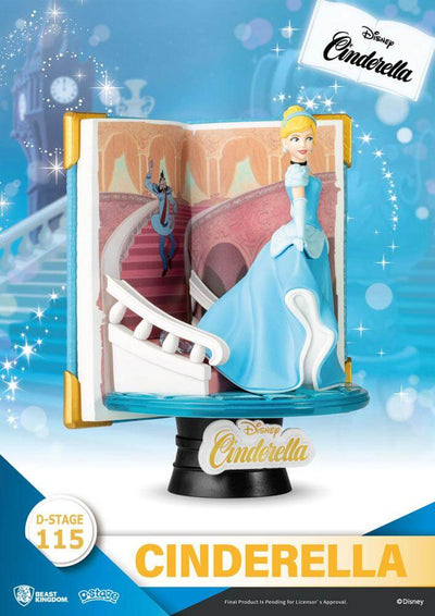 Disney Book Series D-Stage PVC Diorama Cinderella 13cm - Scale Statue - Beast Kingdom Toys - Hobby Figures UK